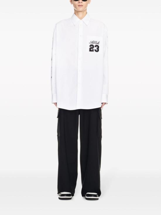  오프화이트 셔츠 OMGE004S24FAB0020110 WHITE - OFF WHITE