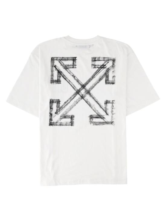 26FW 오프화이트 반팔 티셔츠 44MAA120 F26J00Y100 White - OFF WHITE