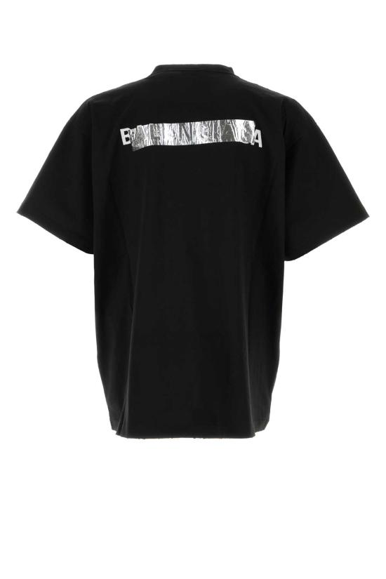26FW 발렌시아가 반팔 티셔츠 850345TVVE2 1000 Black - BALENCIAGA