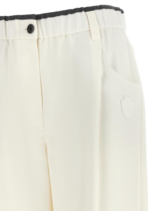 26FW 브루넬로 쿠치넬리 스트레이트 팬츠 MA126P9330C1542 White - BRUNELLO CUCINELLI
