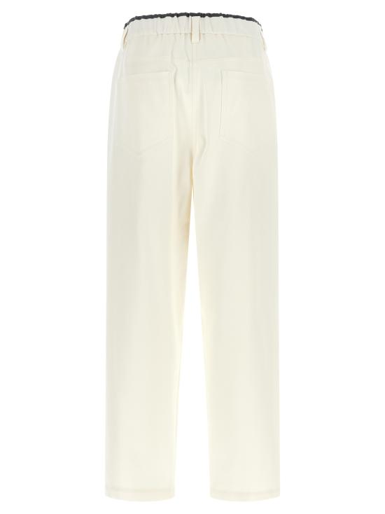 26FW 브루넬로 쿠치넬리 스트레이트 팬츠 MA126P9330C1542 White - BRUNELLO CUCINELLI