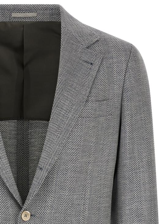 26FW 브루넬로 쿠치넬리 수트 자켓 MV4547BTDC004 Gray - BRUNELLO CUCINELLI