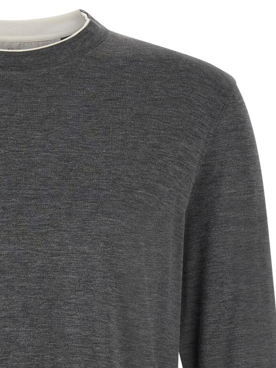 26FW 브루넬로 쿠치넬리 탑 MH8367433CWD40 Gray - BRUNELLO CUCINELLI