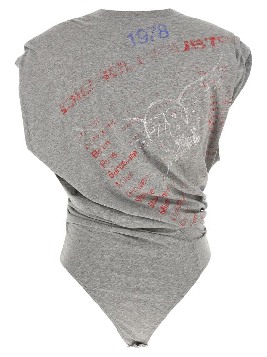 26FW 디젤 바디수트 티셔츠 A257770NIBN9CB Gray - DIESEL