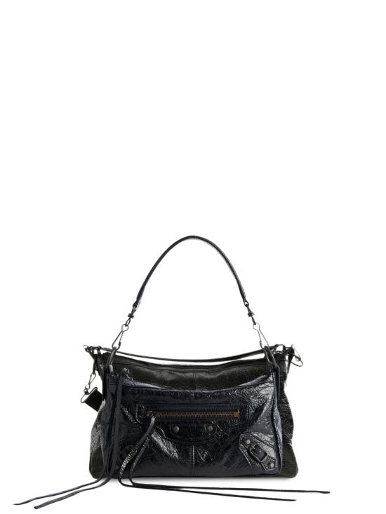 26FW 발렌시아가 르 시티 모토 미니백 866122 2ABEK1000 BLACK