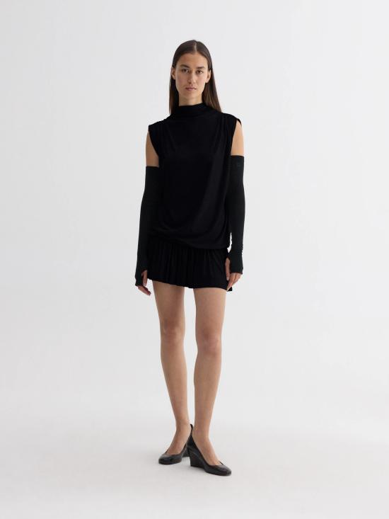 26FW 기마구아스 미디 원피스 RWF2605003 01 BLACK - GIMAGUAS