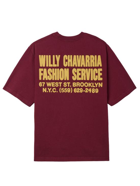 26FW 윌리 차바리아 반팔 티셔츠 MUJTE029 061N 045 BORDEAUX - WILLY CHAVARRIA