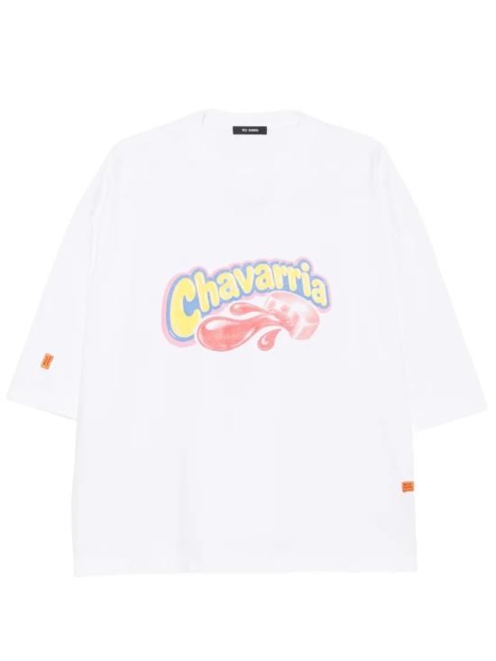 26FW 윌리 차바리아 반팔 티셔츠 MUJTE009 061N 000 WHITE