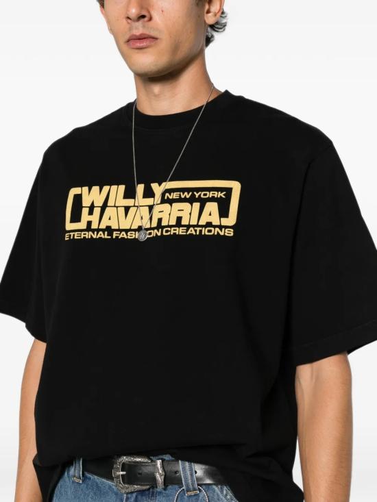 26FW 윌리 차바리아 반팔 티셔츠 MUJTE026 061N 011 BLACK - WILLY CHAVARRIA