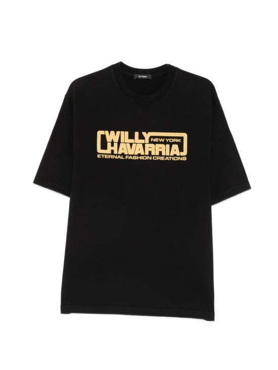 26FW 윌리 차바리아 반팔 티셔츠 MUJTE026 061N 011 BLACK
