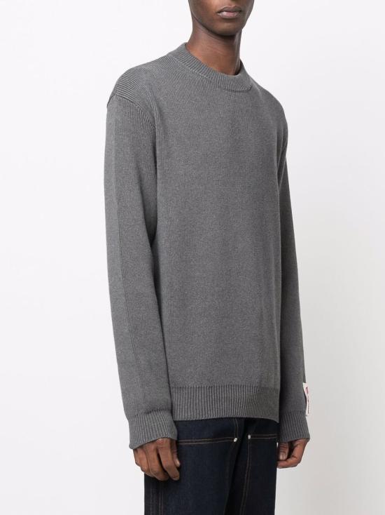  골든구스 로고 코튼 라운드넥 스웨터 GMP00841 P00066260304 DARK GREY - GOLDEN GOOSE