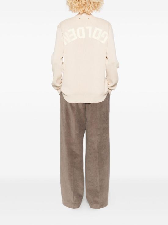 26FW 골든구스 Golden 레터링 스웨터 GWP00951 P00197255550 TRAVERTINE - GOLDEN GOOSE