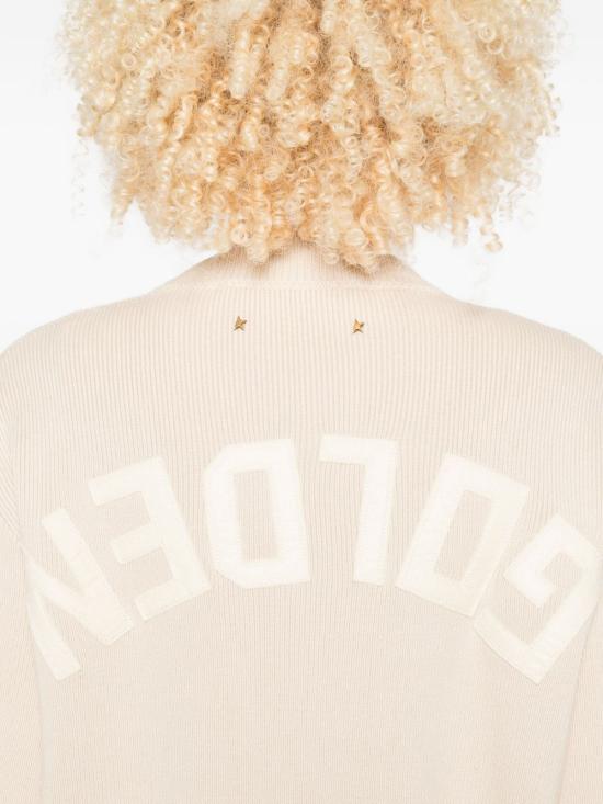 26FW 골든구스 Golden 레터링 스웨터 GWP00951 P00197255550 TRAVERTINE - GOLDEN GOOSE