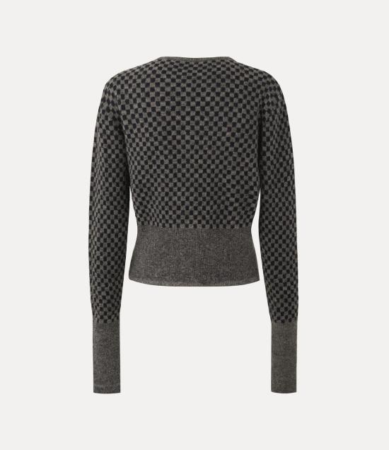 26FW 비비안웨스트우드 스웨터 1803008OC00AF O102 GREY MELANGE NAVY - VIVIENNE WESTWOOD