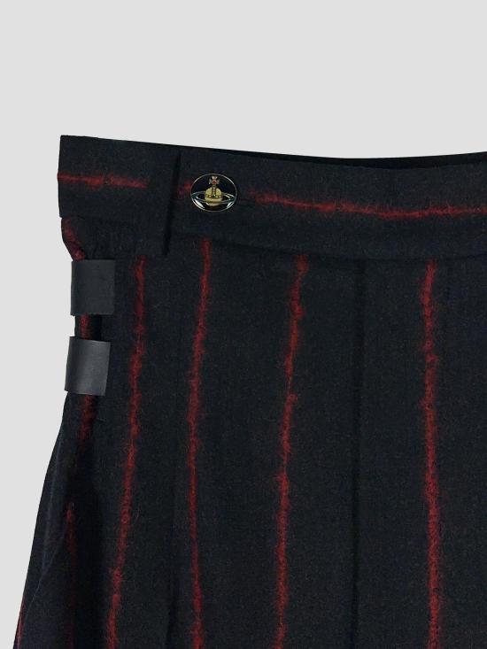 26FW 비비안웨스트우드 스트레이트 팬츠 1F01001MW01NF P211 CHARCOAL RED - VIVIENNE WESTWOOD