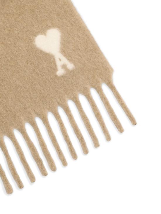 26FW 아미 알파카 아미 드 꾀흐 스카프 USF673 AW0004A184 BEIGE MASTIC - AMI