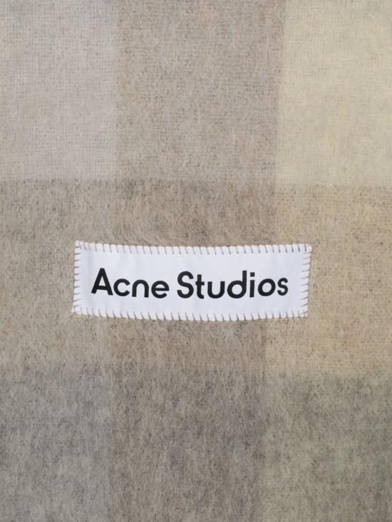 26FW 아크네 스튜디오 모헤어 체크 머플러 CA0084 SCAR000115DL6 IVORY - ACNE STUDIOS