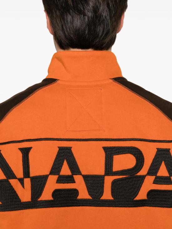 26FW 나파피리 긴팔 티셔츠 NP0A8AFN MRZ1 ORANGE BLACK - NAPAPIJRI