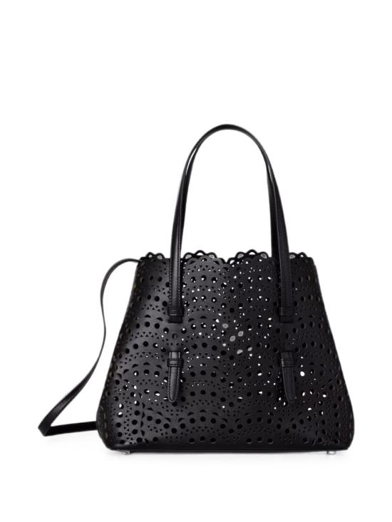 26FW 알라이아 비엔 웨이브 럭스 카프스킨 미나 25 백 AA1S06725I251 999 BLACK - ALAIA