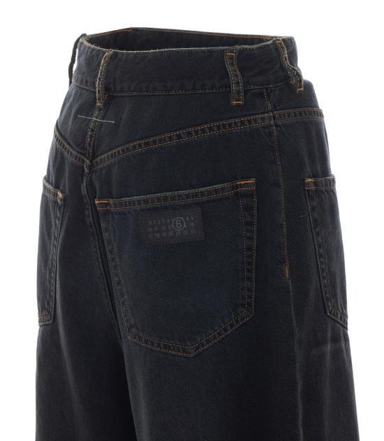 26FW MM6 메종마르지엘라 데님 팬츠 S52LA0257 M30064962 BLACK - MM6 MAISON MARGIELA