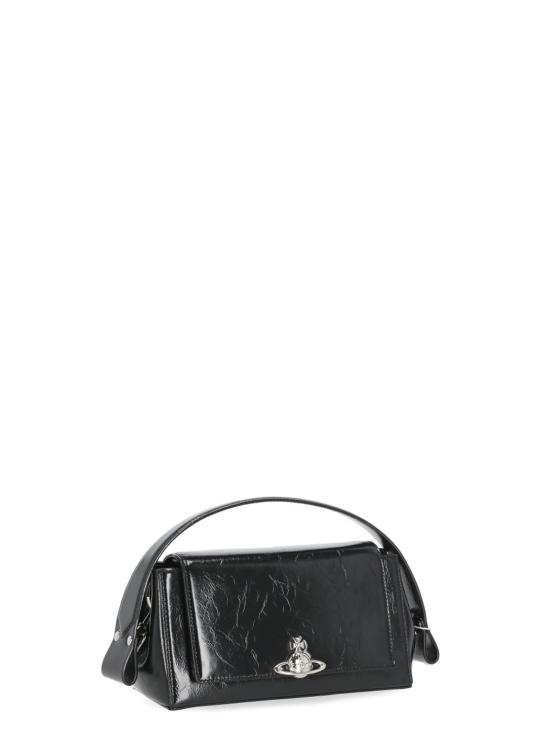 26FW 비비안웨스트우드 오르브 엠보싱 카프스킨 토트백 4602000WW L00EON401 BLACK - VIVIENNE WESTWOOD