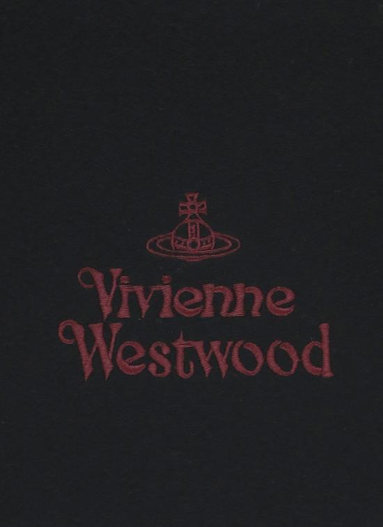 26FW 비비안웨스트우드 자수 로고 머플러 81030007 W00Q7 AACN401 BLACK - VIVIENNE WESTWOOD