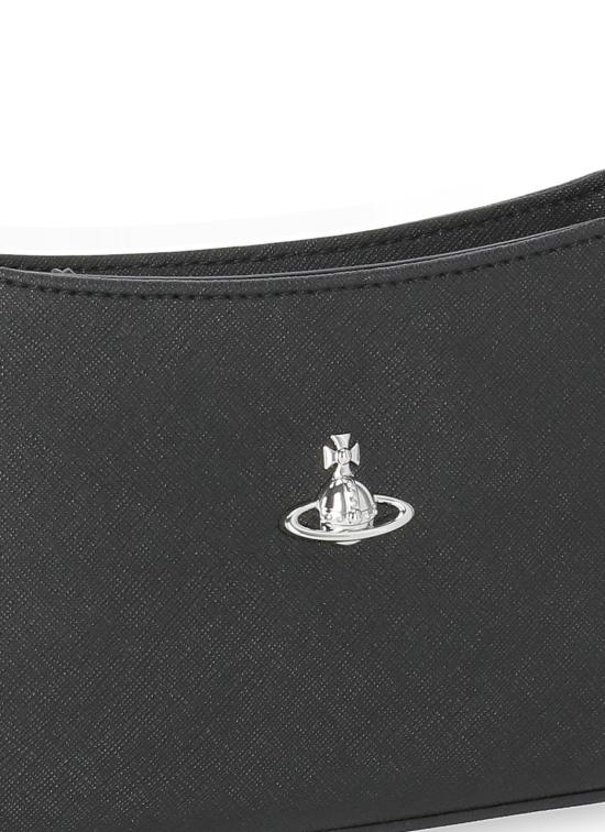 26FW 비비안웨스트우드 ORB 타샤 레더 스터드 숄더백 5801000JW S0021N401 BLACK - VIVIENNE WESTWOOD