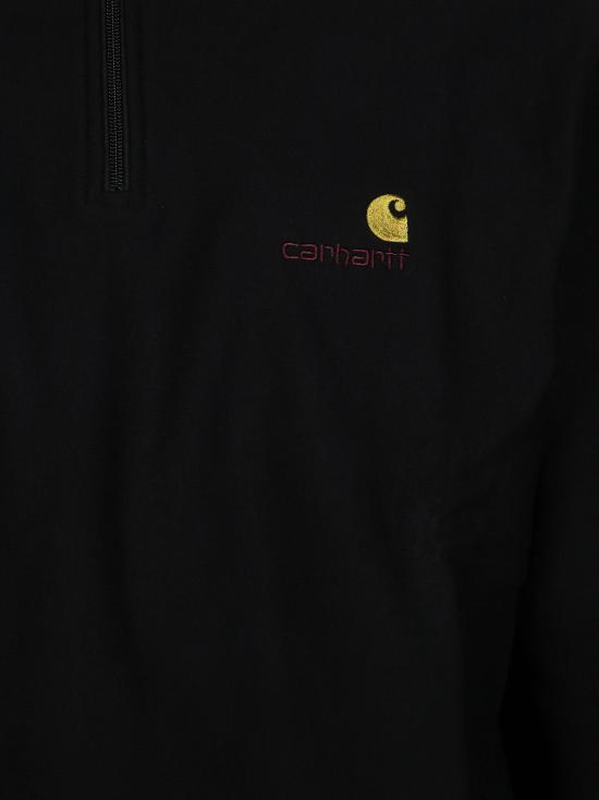 26FW 칼하트 하프 집 아메리칸 스크립트 스웨트셔츠 I027014 89XX NERO - CARHARTT