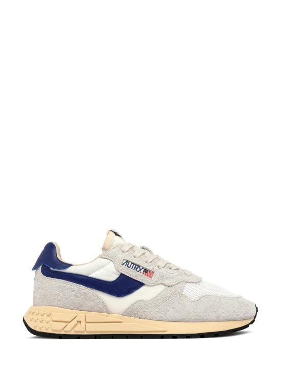 26FW 오트리 릴윈드 로우 나일론 스웨이드 스니커즈 WWLM UT01 SUEDE NET WHT LIMOGES