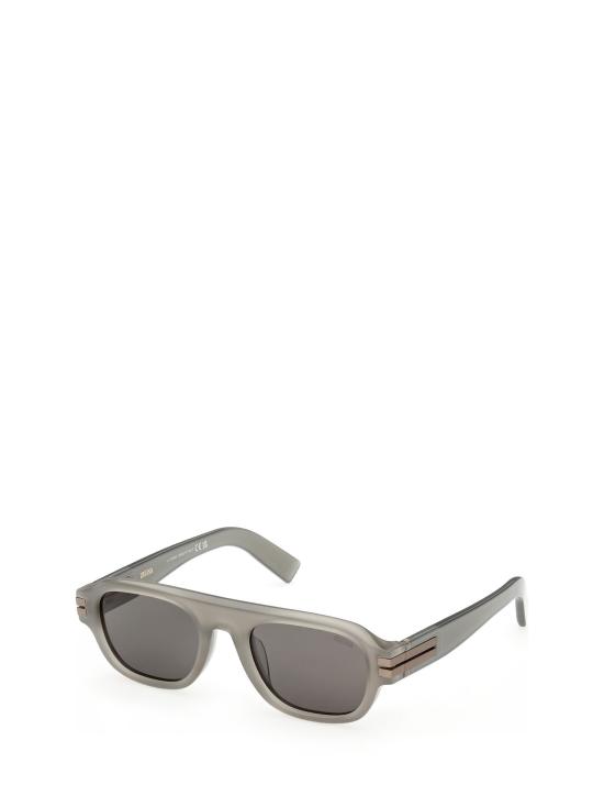 26FW 에르메네질도제냐 선글라스 EZ0304 20D SHINY GREY SMOKE POLARIZED - ERMENEGILDO ZEGNA