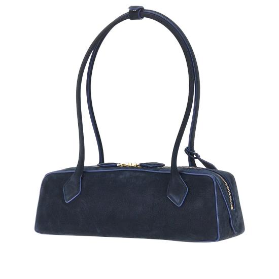 26FW 알라이아 르 테켈 미디움 레더 숄더백 AA1S06033CA214 Blue - ALAIA