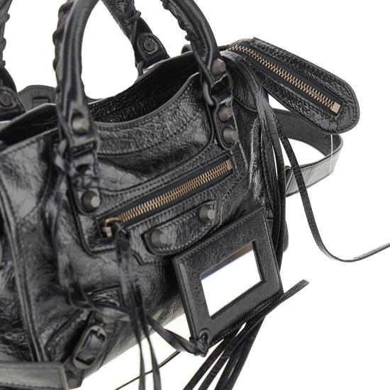 26FW 발렌시아가 르 시티 백 8657632ACFH Black - BALENCIAGA