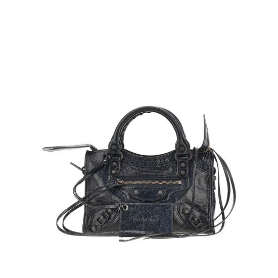 26FW 발렌시아가 르 시티 백 8657632ACFH Black