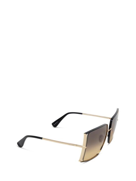26FW 막스마라 선글라스 MM0120 05A SHINY BLACK PALE GOLD - MAX MARA