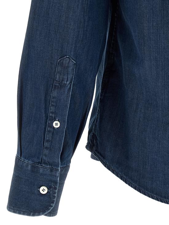 26SS 브루넬로 쿠치넬리 긴팔 셔츠 MR6830621 C003 BLUE DOM - BRUNELLO CUCINELLI