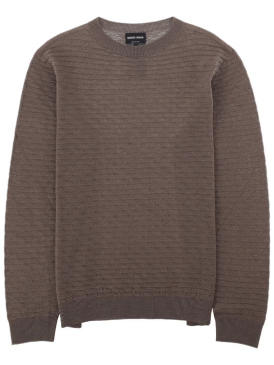 26FW 조르지오 아르마니 니트웨어 GM003873 AF28176U7001 Brown