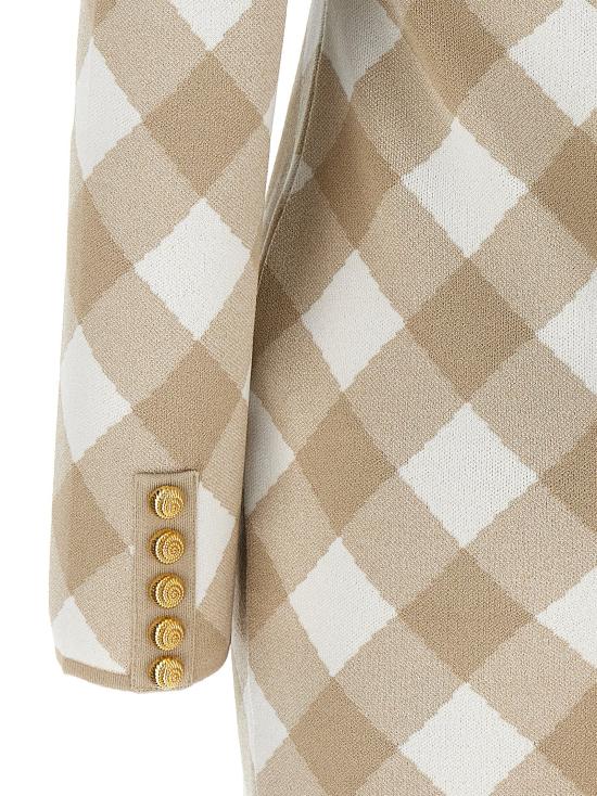  발망 원피스 LDDF0R8739KH56GVQ BEIGE - BALMAIN