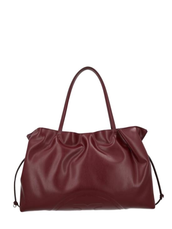 26FW 토리버치 엘라 나투라 엠보스드 토트 백 178767 600 Burgundy - TORY BURCH