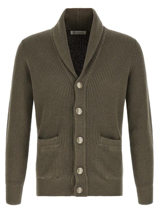  브루넬로 쿠치넬리 가디건 LDMNI709706C9758 OLIVE GREEN