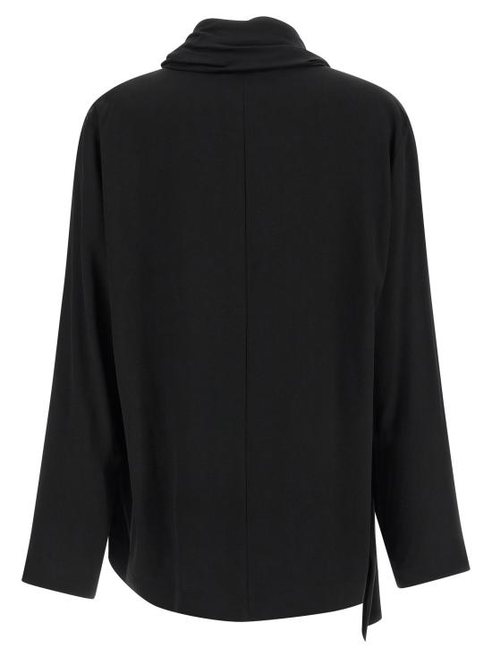  누드 블라우스 LD1103W2625009 BLACK - NUDE
