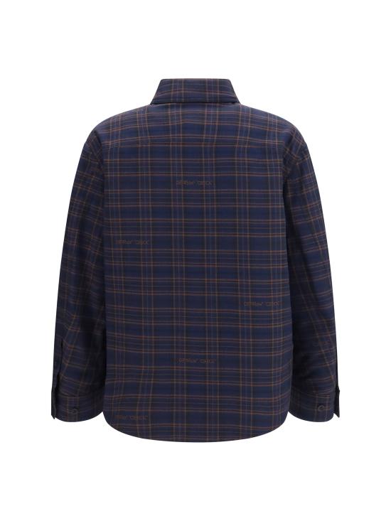 26FW 오프화이트 셔츠 OMES01FF26FAB00140 411 BLUE - OFF WHITE