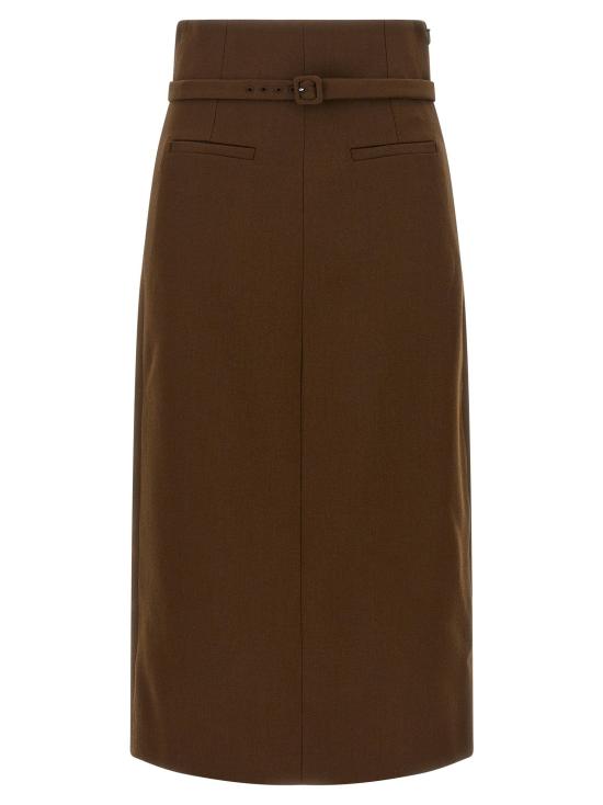  아미 스커트 LDFSK477WV02162221 BROWN