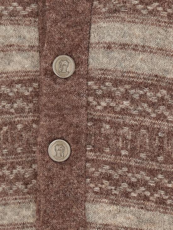  브루넬로 쿠치넬리 가디건 LDMTF710006CTB53 BROWN - BRUNELLO CUCINELLI