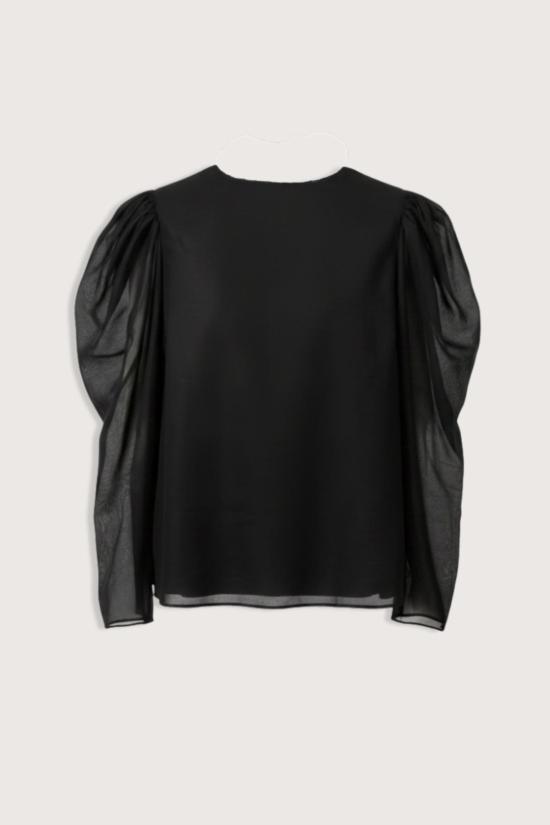  INDRESS 블라우스 인드레스 니노 일본산 면  블랙
