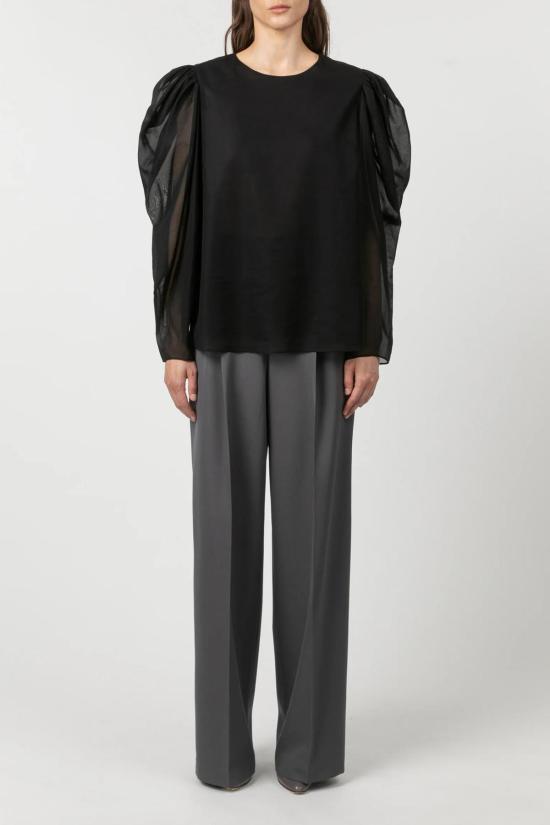  INDRESS 블라우스 인드레스 니노 일본산 면  블랙 - OTHER BRANDS