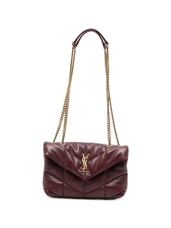 26FW 생로랑 토이 푸퍼 램스킨 숄더백 759337 1EL076197 BORDEAUX
