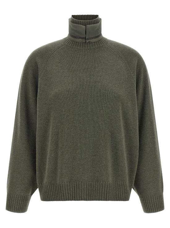  브루넬로 쿠치넬리 스웨터 LDM12747004C9986 OLIVE