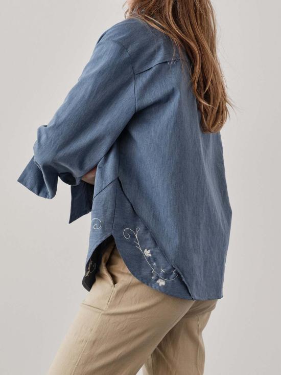  CISSA 블라우스 T1498592E BLUE - CISSA