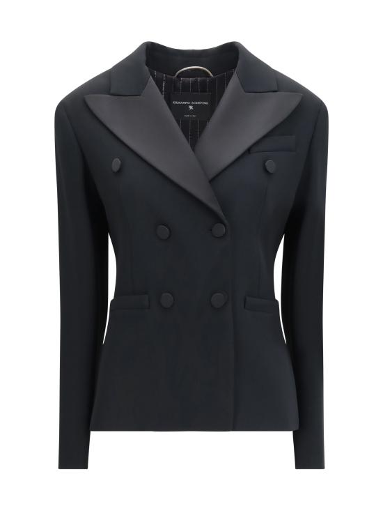 26FW 에르마노 설비노 자켓 D496I724TEILM 95708 BLACK