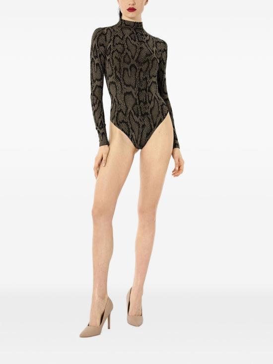 26FW 월포드 바디수트 티셔츠 77130 8363 GREEN - WOLFORD
